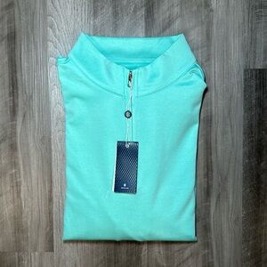 Holderness & Bourne Dry Luxe Performance Tailored Fit Quarter Zip - Large